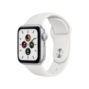 Apple Watch Series 7 SE 40mm GPS Silver Aluminum Case with White Sport Band